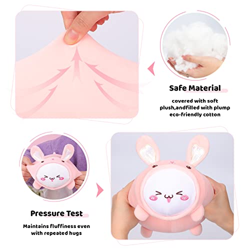 Kawaii Cat Rabbit Plush Pillow 8” Toy