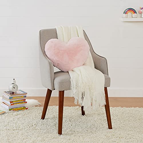 Peony Pink Heart Kawaii Plush Pillow 10.5