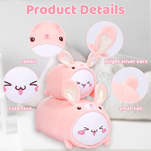 Kawaii Cat Rabbit Plush Pillow 8” Toy