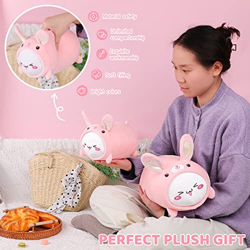 Kawaii Cat Rabbit Plush Pillow 8” Toy