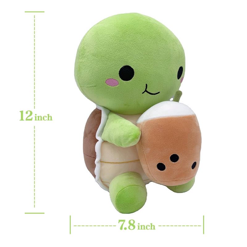 Cute Nibbimals Boba Turtle Plushie - 12 Inches