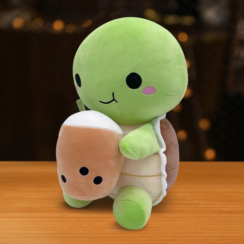 Cute Nibbimals Boba Turtle Plushie - 12 Inches