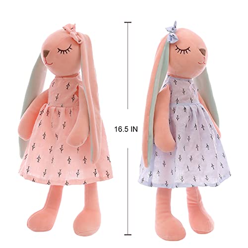 Kawaii Plush Bunny Set - Super Soft Rabbit Dolls