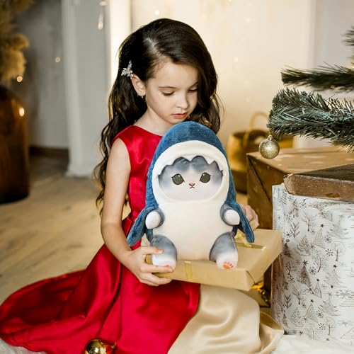 Cute Kawaii Shark Cat Plush Toy - 9 Inch