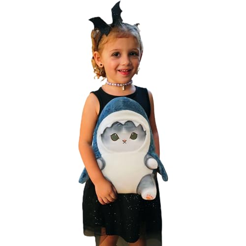 Cute Kawaii Shark Cat Plush Toy - 9 Inch