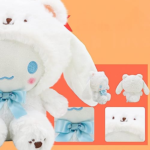 Kawaii White Bear Plush Doll - Soft & Cute