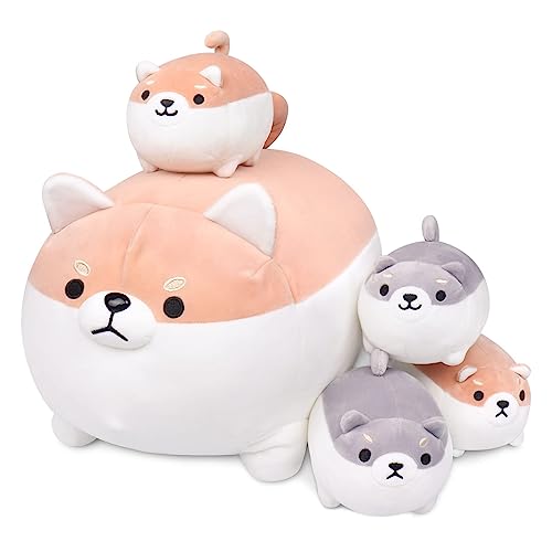 Adorable Shiba Inu Plush Family - 5 PCS