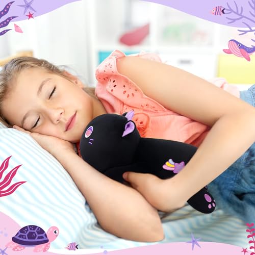 Mewaii Kawaii Cat Plush Pillow with Big Eyes