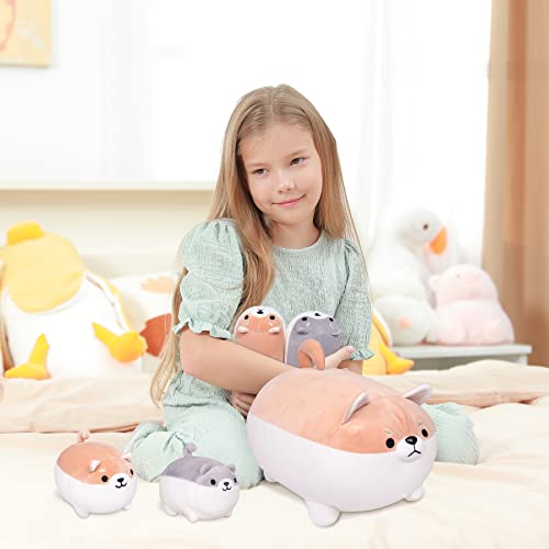 Adorable Shiba Inu Plush Family - 5 PCS