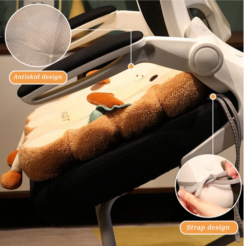 Kawaii Toast Pillow Plush Toy - 17.8 Inch