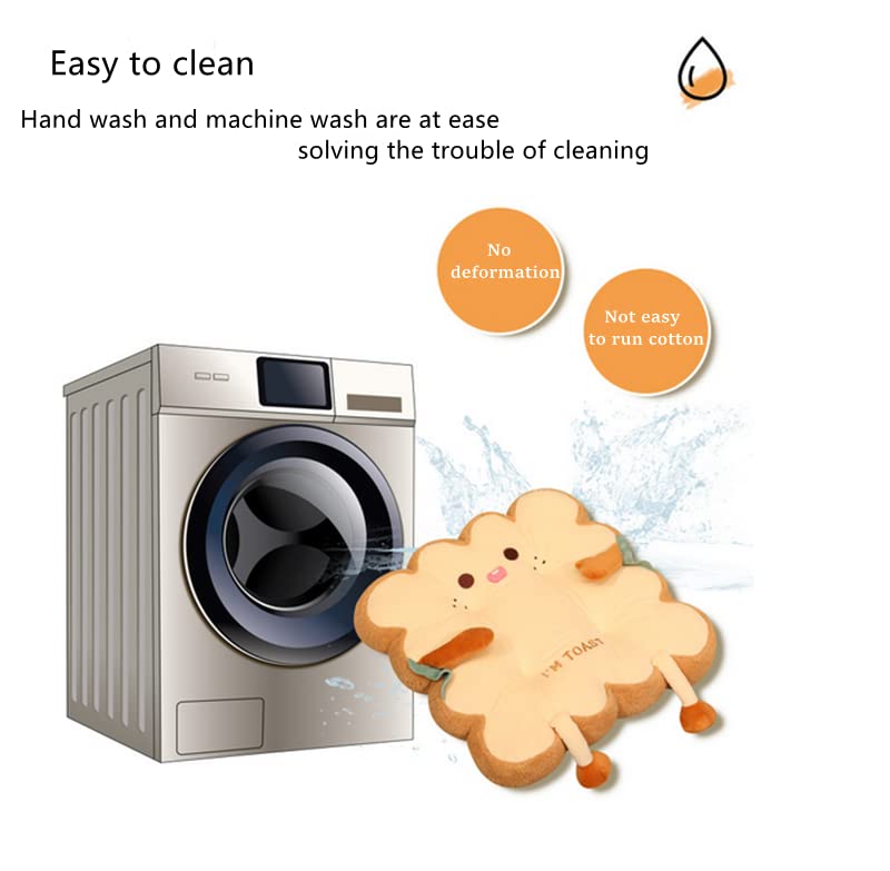 Kawaii Toast Pillow Plush Toy - 17.8 Inch