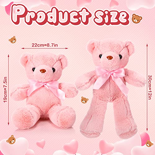 Adorable 6-Piece Kawaii Bear Plush Set