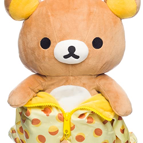 Rilakkuma Sleeping Bag Plush - Castella Cake
