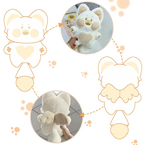 Peachcat Kawaii Cat Plush Pillow with Wings