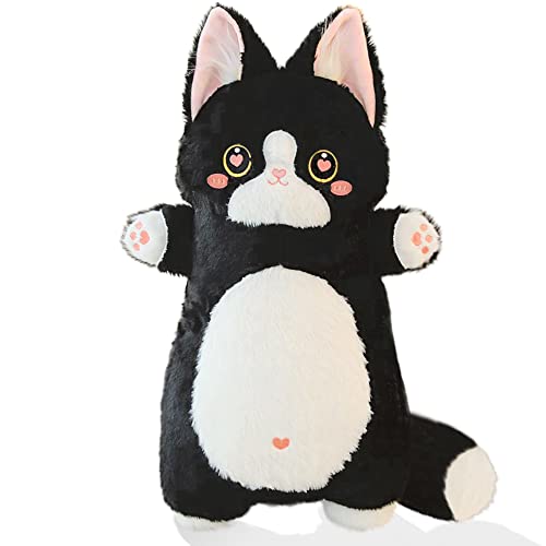 Kawaii Black Cat Plush Body Pillow 21