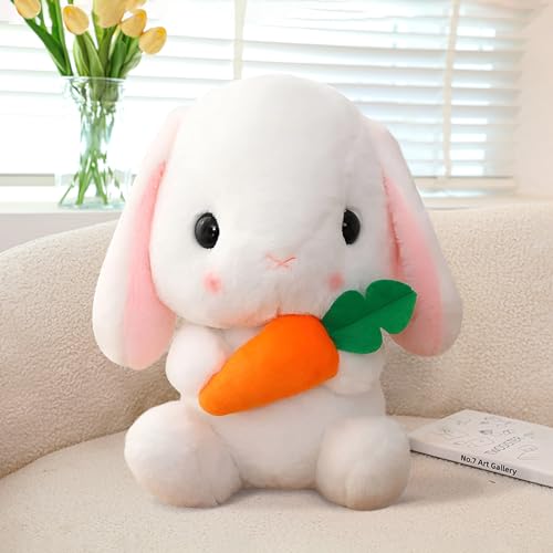 Kawaii Bunny Plush Toy with Carrot Cuddles