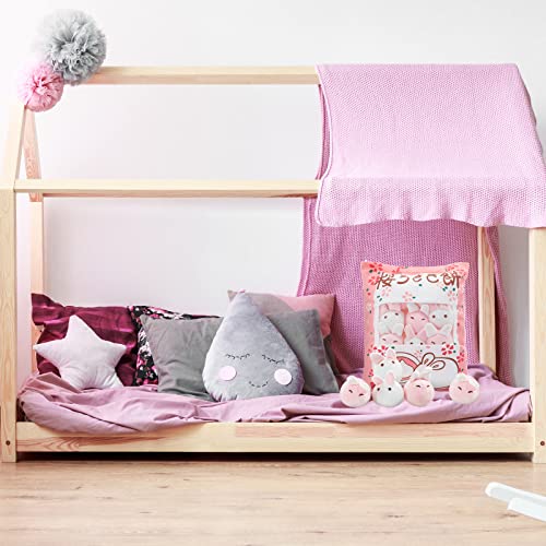 Kawaii Fluffy Bunny Plush Pillow & Toy
