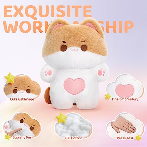 Mewaii Squishy Brown Cat Kawaii Plush Toy