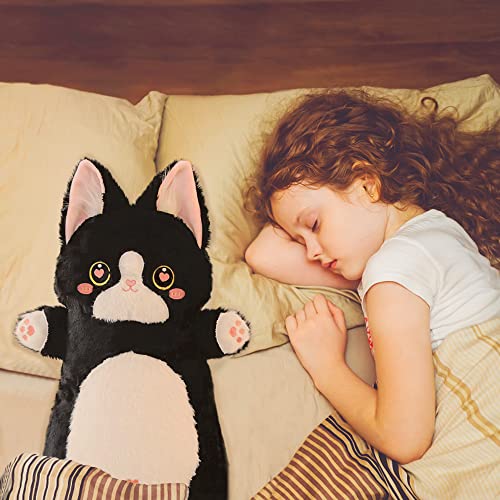 Kawaii Black Cat Plush Body Pillow 21