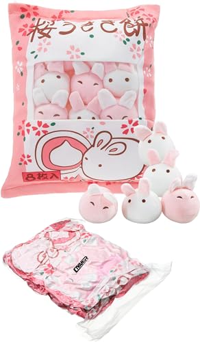 Kawaii Fluffy Bunny Plush Pillow & Toy