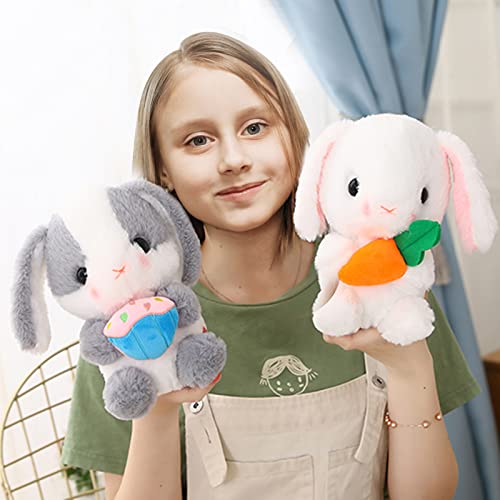 Kawaii Bunny Plush Toy with Carrot Cuddles