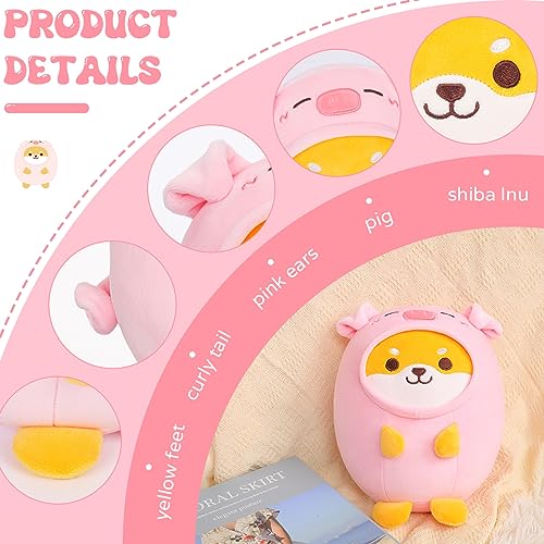 Kawaii Shiba Inu Pig Plush Pillow Toy