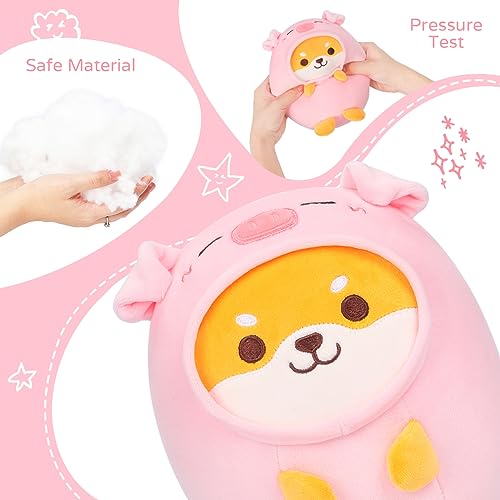 Kawaii Shiba Inu Pig Plush Pillow Toy