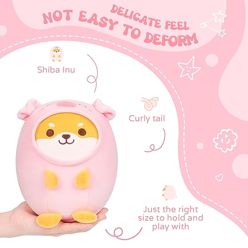 Kawaii Shiba Inu Pig Plush Pillow Toy