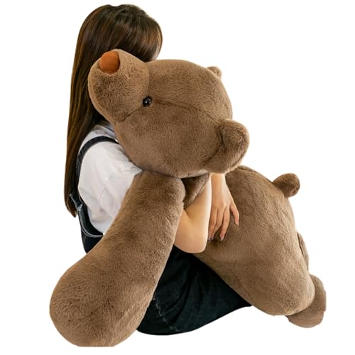 Adorable 31.5in Kawaii Big Brown Bear Plush