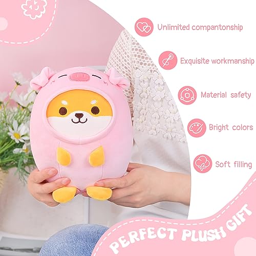 Kawaii Shiba Inu Pig Plush Pillow Toy
