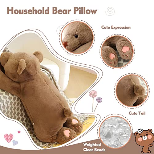 Adorable 31.5in Kawaii Big Brown Bear Plush
