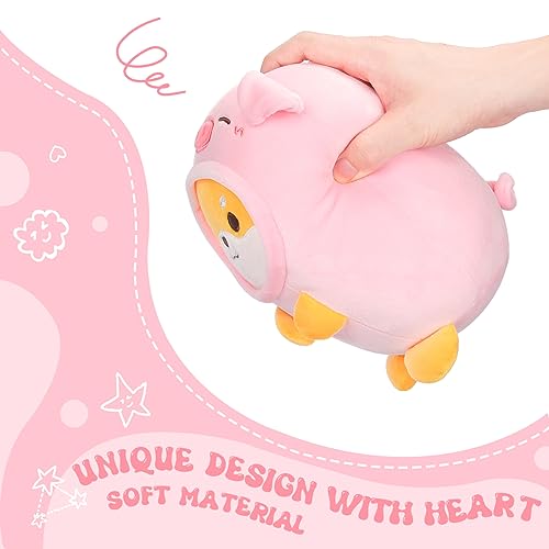 Kawaii Shiba Inu Pig Plush Pillow Toy