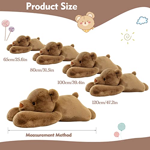 Adorable 31.5in Kawaii Big Brown Bear Plush