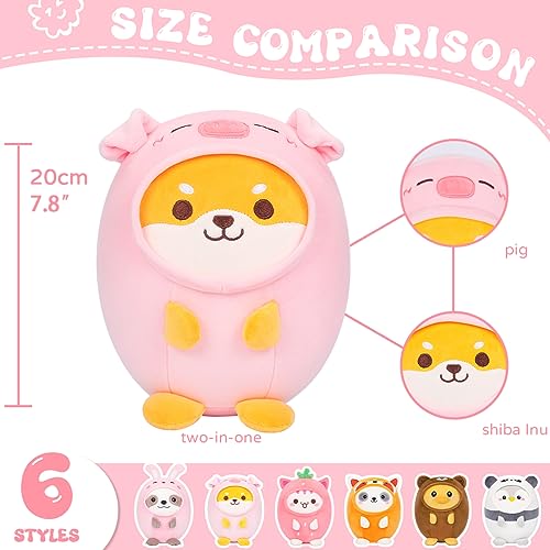 Kawaii Shiba Inu Pig Plush Pillow Toy