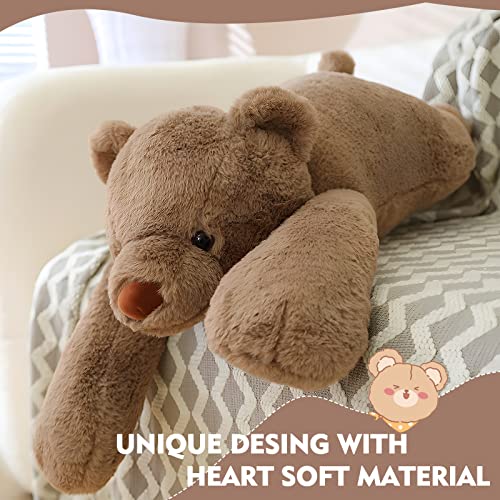 Adorable 31.5in Kawaii Big Brown Bear Plush