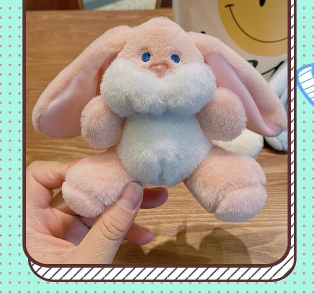 Kawaii Plush Bunny Keychain - Cute Cartoon Pendant