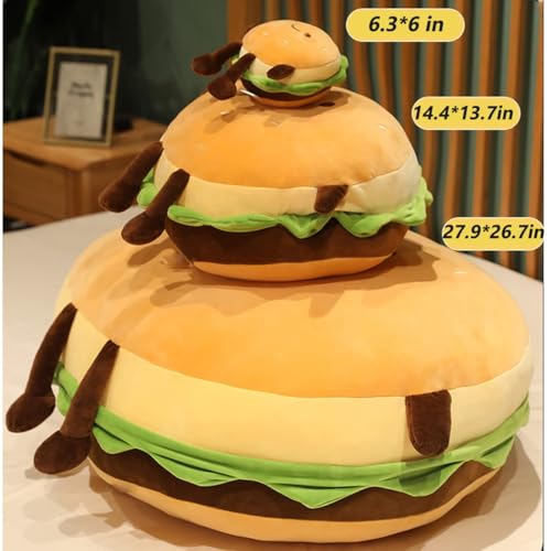 Cute Hamburger Plush Toy - Kawaii Food Pillow