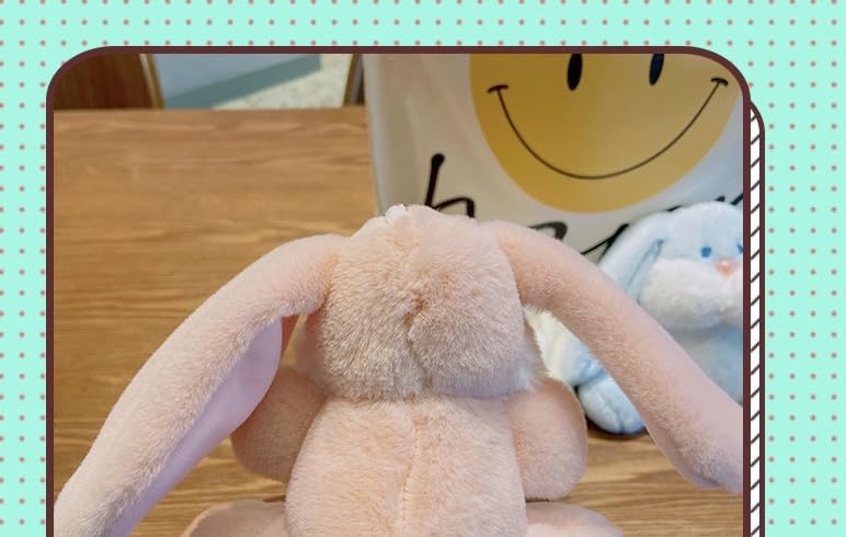 Kawaii Plush Bunny Keychain - Cute Cartoon Pendant