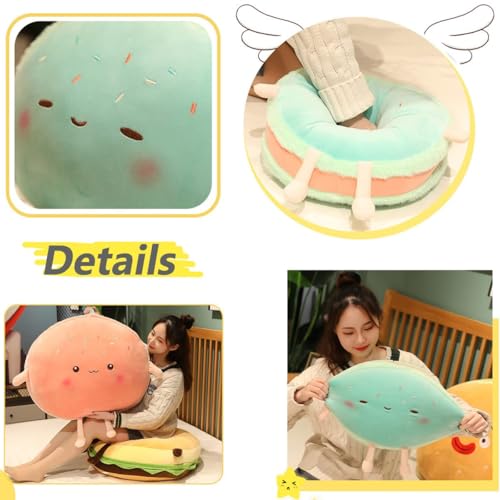 Cute Hamburger Plush Toy - Kawaii Food Pillow