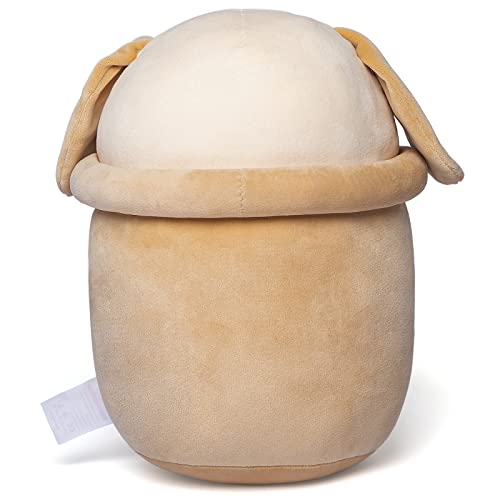 Kawaii Boba Plush Dog Face Soft Toy