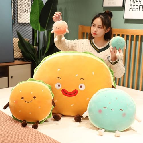 Cute Hamburger Plush Toy - Kawaii Food Pillow