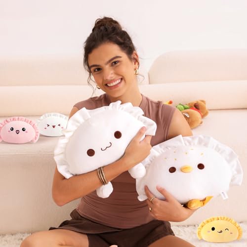 Cute Dumpling Plush Pillow with Baby Stuffed Toys