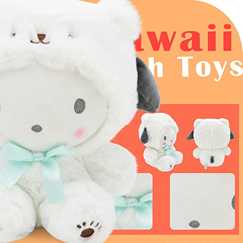 Kawaii Cartoon White Bear Plush Doll Toy