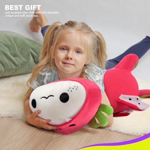 Adorable 19" Axolotl Dragon Fruit Plush Toy