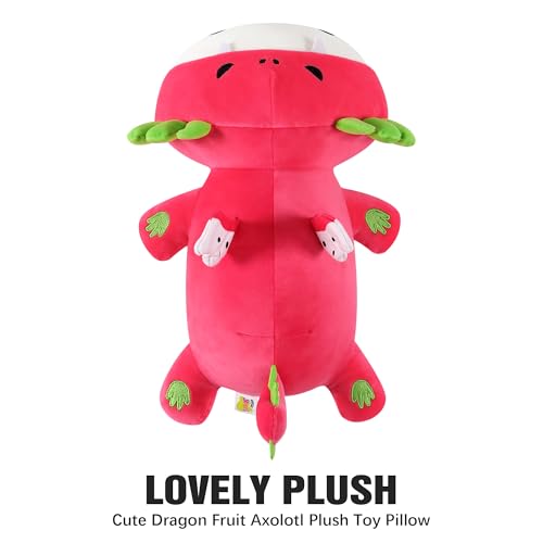 Adorable 19" Axolotl Dragon Fruit Plush Toy