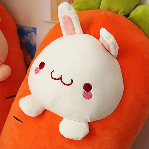 Kawaii Long Bunny Plushie Carrot Hugging Pillow
