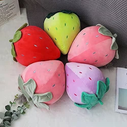Kawaii Strawberry Plush Pillow for Kids