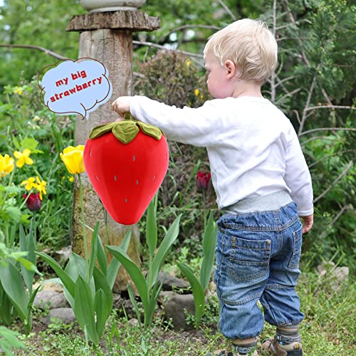 Kawaii Strawberry Plush Pillow for Kids