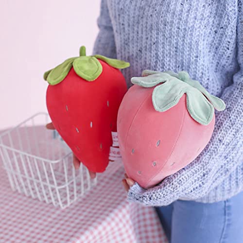Kawaii Strawberry Plush Pillow for Kids