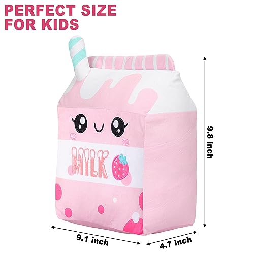 Cute Strawberry Milk Plushie Pillow - Kawaii Toy